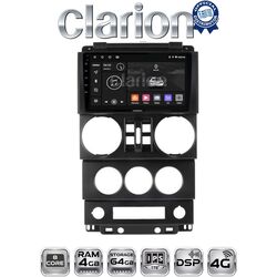 OEM για Jeep Wrangler 2007 > 2011 με 8Core 4GB/64GB