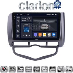 OEM για Honda Jazz 2003 - 2008 με Clima με 8Core 8GB/256GB και 2Κ οθόνη