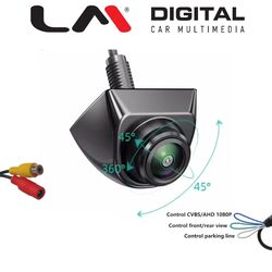 Καμερα AHD1080p 30fps/ CVBS, 170o , αναλυση 1280Ηx720V, συνδεση RCA , Mirror On/Off, Parking line On/Off