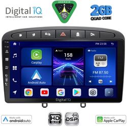 DIGITAL IQ BXC 3513BL_CPAA (9inc) MULTIMEDIA TABLET for PEUGEOT 308 mod.2007-2012 - RCZ mod.2009-2015 (BLACK)