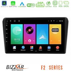Bizzar F2 Series 8Core Android16 4+64GB  Toyota Avensis T25 02/2003–2008 Navigation Multimedia Tablet 9