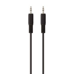 CABLE,AUDIO,3.5mm,M/M,2M,PORTABLE,BLACK,NICKEL