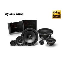 alpine HDZ-653S Status 6.5 3-Way Component Speakers (Slim Fit)