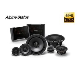 alpine HDZ-653 Status Hi-Res 6-1/2 (16.5cm) 3-Way Component Speaker Set