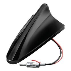 AmericatNew ΚΕΡΑΙΑ ΚΑΡΧΑΡΙΑΣ AERO-FIN 6 12V ΜΑΥΡΗ AM/FM ΜΕ ΕΝΙΣΧΥΤΗ ΣΗΜΑΤΟΣ 78x148x59mm