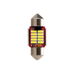 Lampa ΛΑΜΠΑΚΙ ΠΛΑΦΟΝΙΕΡΑΣ 12V 12x31mm 150lm ΛΕΥΚΟ MEGA-LED10 (ΔΙΠΛΗΣ ΠΟΛΙΚΟΤΗΤΑΣ- CAN-BUS) BLISTER 1ΤΕΜ.