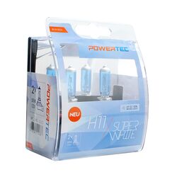 M-Tech H11 12V 55W PGJ19-2 POWERTECK SUPERWHITE 2ΤΕΜ.