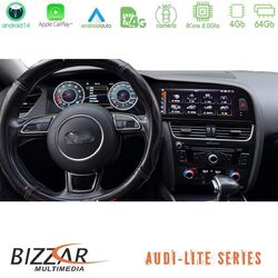 Bizzar Lite Series Dual Screen AUDI A4 (B8) 2008-2012 Android14 8Core (4+64GB) Multimedia & Dashboard 22,8