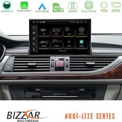Bizzar Audi A6 2012-2018 Android14 8Core (4+64GB) Navigation Multimedia 8,4 HD OEM Style