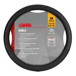 ΚΑΛΥΜΜΑ ΤΙΜΟΝΙΟΥ ΦΟΡΤΗΓΟΥ NOBLE (M) ΔΕΡΜΑΤΙΝΗ ΜΑΥΡΟ 44-46cm ΠΑΧΟΥΣ 10cm 1ΤΕΜ. LAMPA