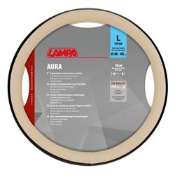 Lampa - Κάλυμμα Τιμονιού Φορτηγού Aura Skeentex Μπεζ Μέγεθος L Ø46–48cm Ultra-Soft, Αντιολισθητικό, Φάρδος 10cm - 1 τεμ. (L9707.6)
