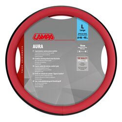 Lampa - Κάλυμμα Τιμονιού Φορτηγού Aura Skeentex Κόκκινο Μέγεθος L Ø46–48cm Ultra-Soft, Αντιολισθητικό, Φάρδος 10cm - 1 τεμ. (L9708.0)