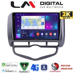 OEM για Honda Jazz 2003 - 2008 με Clima με 8Core 8GB/256GB και 2Κ οθόνη