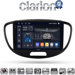 OEM για Hyundai I10 2008 > 2013 με 8Core 8GB/256GB και 2Κ οθόνη