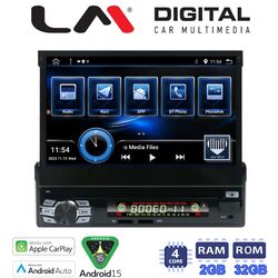 1din 7incμε DVD - ANDROID 15 4core -2 +32G original CARPLAY - Android Auto GPS - Bluetooth
