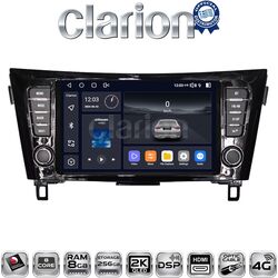 CLARION GLK75473 Multimedia οθόνη συμβατή για Nissan Qashqai 2014 > Nissan X Trail 2014 > με 8 πύρηνο επεξεργαστή SnapDragon με 8GB/256GB και 2Κ οθόνη
