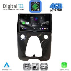 DIGITAL IQ RTG 6708_CPA A/C (10inc) MULTIMEDIA TABLET for CITROEN C1-PEUGEOT 108-TOYOTA AYGO mod. 2014-2022