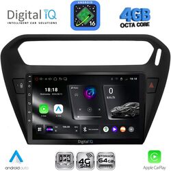 DIGITAL IQ RTG 6511BL_CPA (9inc) MULTIMEDIA TABLET for CITROEN ELYSEE – PEUGEOT 301 mod. 2013-2023 (BLACK)