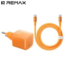 REMAX CA-26 (C60W) GaN FAST CHARGER with USB-C Cable (ORANGE)