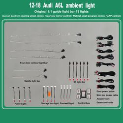 DIQ AMBIENT AUDI A6 (4G) (Digital iQ Ambient Light for Audi A6 mod. 2012-2018 with 18 Lights)