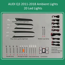 DIQ AMBIENT AUDI Q3 (8U) (Digital iQ Ambient Light for Audi Q3 mod. 2011-2018 with 20 Lights)