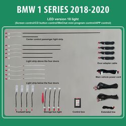 DIQ AMBIENT BMW S.1 (F40) mod. 2018> (Digital iQ Ambient Light for BMW Series 1 mod.2018> with 18 Lights)