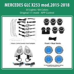 DIQ AMBIENT 8161 DCO - BENZ GLC (X253) (Digital iQ Ambient Light for Mercedes GLC (X253) mod. 2015-2018 with 33 Lights)