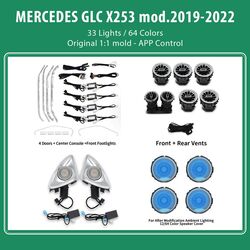 DIQ AMBIENT 8161 DCQ - BENZ GLC (X253) (Digital iQ Ambient Light for Mercedes GLC (X253) mod. 2019-2022 with 33 Lights)