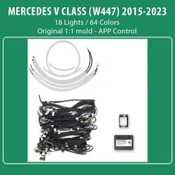 DIQ AMBIENT 8173 DIQ - BENZ V (W447) (Digital iQ Ambient Light for Mercedes V-Class (W447) mod. 2015-2024 with 18 Lights)