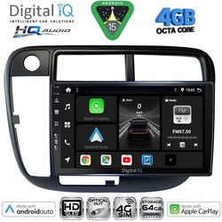 DIGITAL IQ BXK 19186_CPAA CLIMA (9inc) MULTIMEDIA TABLET for HONDA CIVIC mod. 1995-2001