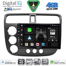 DIGITAL IQ BXK 19187_CPAA (9inc) MULTIMEDIA TABLET for HONDA CIVIC 4D mod. 2001-2006