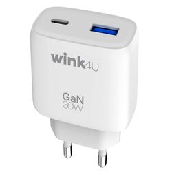 Φορτιστής Wink4U Pocket PD30W USB-C+A GaN WT P90.03.05