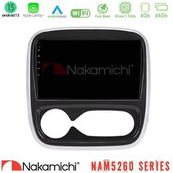 Nakamichi NAM5260 Series 4Core Android13 4+64GB Renault/Nissan/Opel/Fiat Navigation Multimedia Tablet 9 Με Carplay &amp; Android Auto (AUTO A/C)