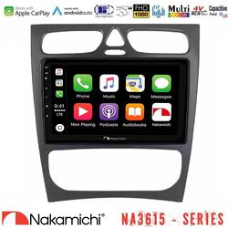 Nakamichi NA3615 Series Με Wireless Carplay & Android Auto Mercedes C Class (W203) Media Station Tablet 9