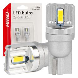 ΛΑΜΠΑΚΙΑ LED T10 W5W 12/24V LED 2x1860SMD STANDARD ΛΕΥΚΑ ΑΜΙΟ - 2 ΤΕΜ.