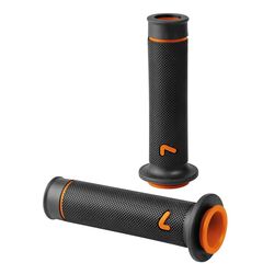 Lampa ΧΕΙΡΟΛΑΒΕΣ ΤΙΜΟΝΙΟΥ ΜΗΧΑΝΗΣ SPORT-GRIP ΜΑΥΡΟ/ΠΟΡΤΟΚΑΛΙ (22 mm-12cm/25mm-12,5cm) LAMPA - 2 ΤΕΜ.