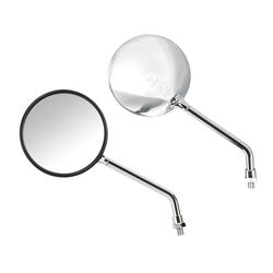ΚΑΘΡΕΠΤΕΣ MOTO OPAL CHROME ΣΤΡΟΓΓΥΛΟΙ M10x1,25 DX ΧΡΩΜΙΟ LAMPA - 2 τεμ.