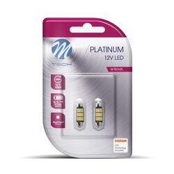 M-Tech C5W SV8.5 CANBUS 12V 3,2W 450lm 36mm 9xSMD5630 LED OSRAM OPTO ΖΕΣΤΟ ΛΕΥΚΟ BLISTER 2ΤΕΜ.