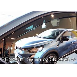 ΑΝΕΜΟΘΡΑΥΣΤΕΣ ΓΙΑ RENAULT SYMBIOZ 5D 2024+ ΖΕΥΓΑΡΙ ΑΠΟ ΕΥΚΑΜΠΤΟ ΦΙΜΕ ΠΛΑΣΤΙΚΟ HEKO - 2 ΤΕΜ.