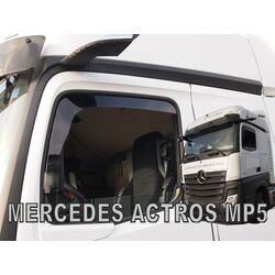 Heko - Ανεμοθραύστες Παραθύρων Για Mercedes Benz Actros MP4 / MP5 2012 > / Antos 2012 > / Arocs 2013 > 2πορτο υλικό Acrylic Χρώμα Φιμέ (Με Κάμερα) - 2 τεμ. (ΑΝΕΜ.23647/TRUCK)