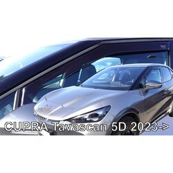 ΑΝΕΜΟΘΡΑΥΣΤΕΣ ΓΙΑ CUPRA TAVASCAN 5D 2023+ ΖΕΥΓΑΡΙ ΑΠΟ ΕΥΚΑΜΠΤΟ ΦΙΜΕ ΠΛΑΣΤΙΚΟ HEKO - 2 ΤΕΜ
