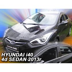HYUNDAI i40 4D SEDAN 2011-2019 ΣΕΤ ΑΝΕΜΟΘΡΑΥΣΤΕΣ ΑΥΤΟΚΙΝΗΤΟΥ ΑΠΟ ΕΥΚΑΜΠΤΟ ΦΙΜΕ ΠΛΑΣΤΙΚΟ HEKO - 4 ΤΕΜ.