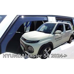 ΑΝΕΜΟΘΡΑΥΣΤΕΣ ΓΙΑ HYUNDAI INSTER 5D 2024+ ΣΕΤ ΑΥΤΟΚΙΝΗΤΟΥ ΑΠΟ ΕΥΚΑΜΠΤΟ ΦΙΜΕ ΠΛΑΣΤΙΚΟ HEKO - 4 ΤΕΜ