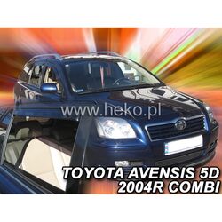 TOYOTA AVENSIS COMBI 5D 2003-2009 ΣΕΤ ΑΝΕΜΟΘΡΑΥΣΤΕΣ ΑΥΤΟΚΙΝΗΤΟΥ ΑΠΟ ΕΥΚΑΜΠΤΟ ΦΙΜΕ ΠΛΑΣΤΙΚΟ HEKO - 4 ΤΕΜ.