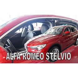 ΑΝΕΜΟΘΡΑΥΣΤΕΣ ΓΙΑ ALFA ROMEO STELVIO 5D 2017+ ΣΕΤ ΑΥΤΟΚΙΝΗΤΟΥ ΑΠΟ ΕΥΚΑΜΠΤΟ ΦΙΜΕ ΠΛΑΣΤΙΚΟ HEKO - 4 ΤΕΜ.