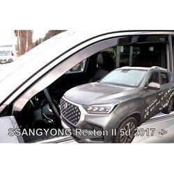 SSANGYONG REXTON 5D 2017+ ΖΕΥΓΑΡΙ ΑΝΕΜΟΘΡΑΥΣΤΕΣ ΑΠΟ ΕΥΚΑΜΠΤΟ ΦΙΜΕ ΠΛΑΣΤΙΚΟ HEKO - 2 ΤΕΜ.