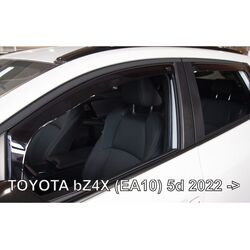 TOYOTA BZ4X (EA10) 5D 2022+ ΑΝΕΜΟΘΡΑΥΣΤΕΣ ΣΕΤ ΑΥΤΟΚΙΝΗΤΟΥ ΑΠΟ ΕΥΚΑΜΠΤΟ ΦΙΜΕ ΠΛΑΣΤΙΚΟ HEKO - 4 ΤΕΜ.