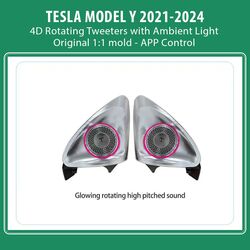 DIGITAL IQ AMBIENT TS 3922 TESLA MODEL Y mod. 2021-2024 (Ambient Light 4D Rotating Tweeters)