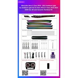 Ατμοσφαιρικός Φωτισμός Mercedes E Class (W212) 2010 - 2015 Ambient Light Kit OEM 1:1