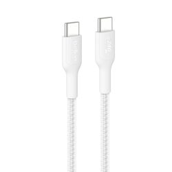 BELKIN CAB025hq1MWH USB-C TO USB-C BRAIDED CABLE 240W 1M WHITE